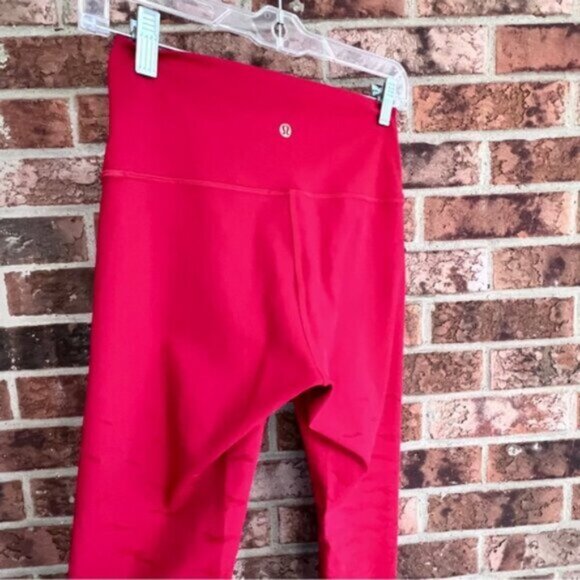 Lululemon  2021 Lunar New Year Wunder Under High-Rise Tight  Pants  25" Dark Red - Picture 14 of 16